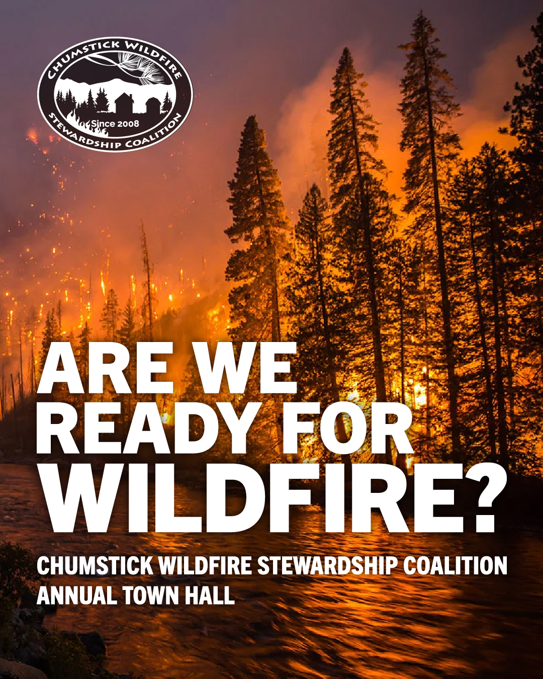 wildfire meeting at townhall flyer
